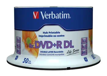 Achat responsable Verbatim 97693 DVD vierge 8,5 Go DVD+R DL 50 pièce(s)