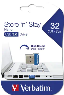 Verbatim Clé NANO USB 3.0 Store 'n' Stay 32 Go - Adaptateur stockage - visuel 5