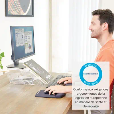 Support moniteur ajustable avec porte-documents Clarity - Fellowes - Accessoire Moniteur - visuel 6