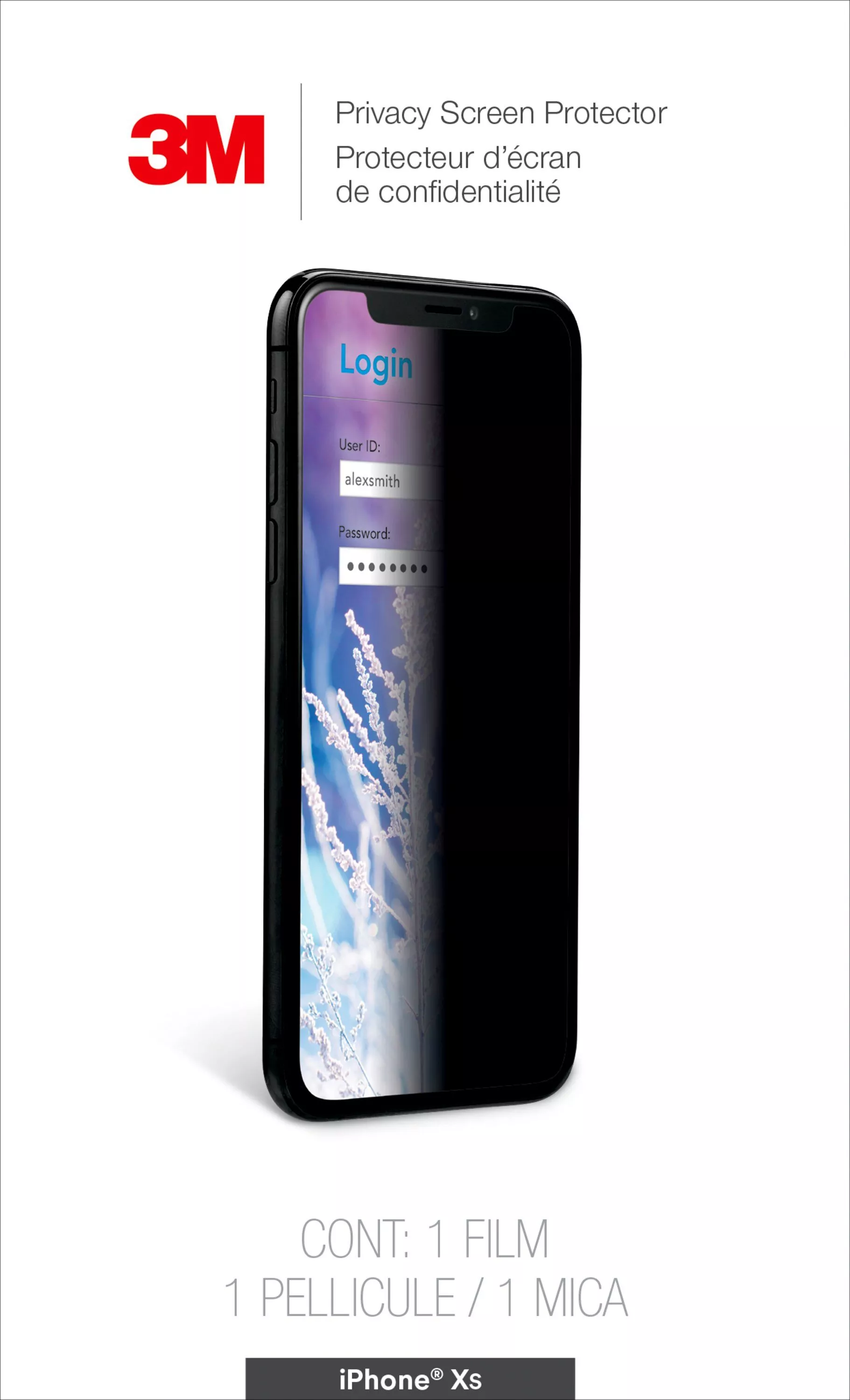 Vente 3M Privacy Screen Protector for Apple iPhone XS 3M au meilleur prix - visuel 2