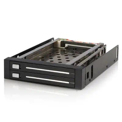 Carte-mère 2 Disques 2,5" à Permutation à Chaud SATA pour Rack Mobile - StarTech - Serveur NAS - visuel 2
