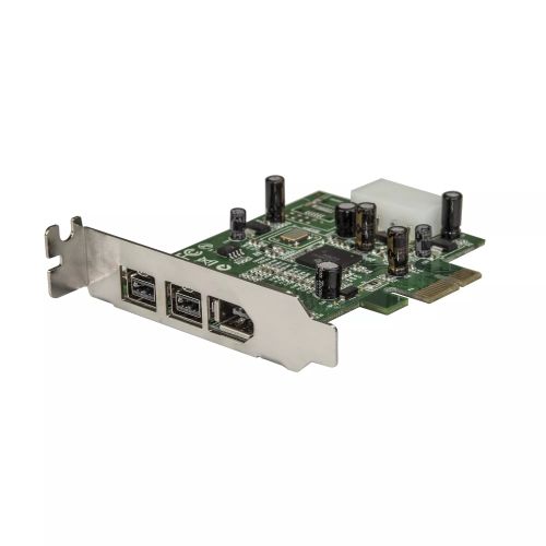 Revendeur officiel StarTech.com Carte adaptateur PCI Express vers 3 ports FireWire - Faible encombrement - 800 et 400