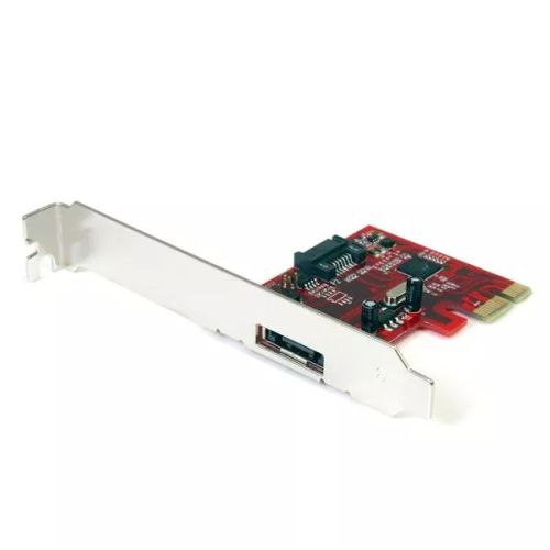 Revendeur officiel StarTech.com Adaptateur de carte contrôleur SATA PCI Express 1x eSATA + 1x SATA 6 Gbps