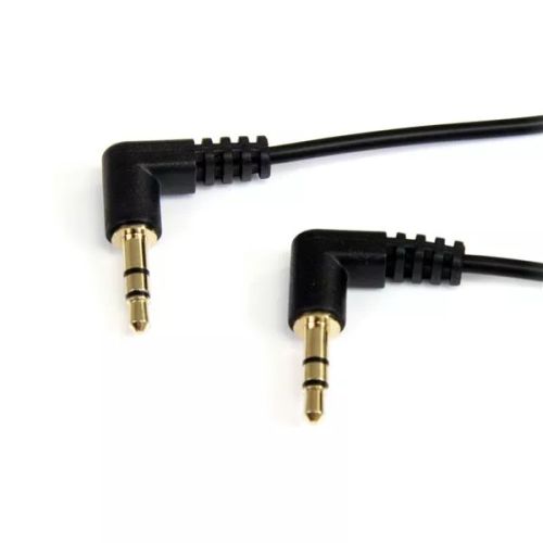 Vente StarTech.com Câble audio stéréo Mini-Jack 3,5mm slim coudé au meilleur prix
