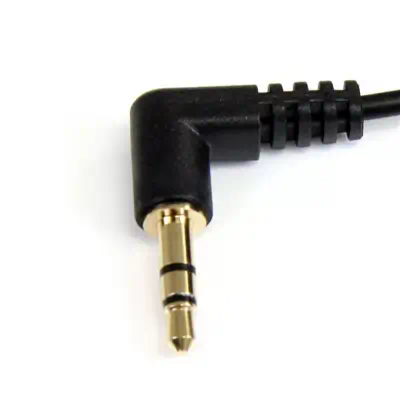 Vente StarTech.com Câble audio stéréo Mini-Jack 3,5mm slim coudé StarTech.com au meilleur prix - visuel 2