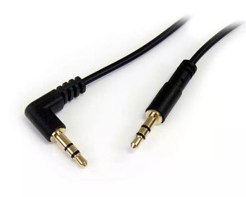 Achat StarTech.com Câble audio slim Mini-Jack 3,5 mm vers Mini-Jack 3,5 mm coudé à angle droit de 1,8 m - M/M au meilleur prix