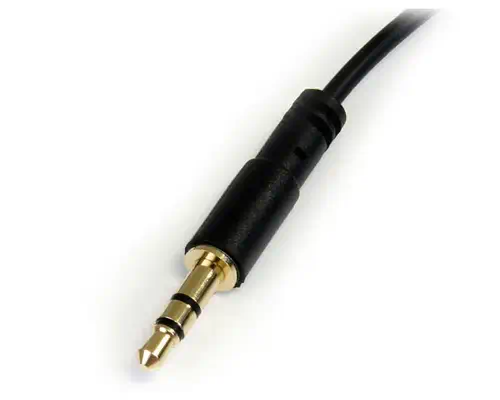 StarTech Câble audio stéréo Slim 3,5 mm à angle droit de - Câble Audio - visuel 2