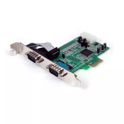 Revendeur officiel StarTech.com Carte PCI Express à 2 ports série RS232 DB9