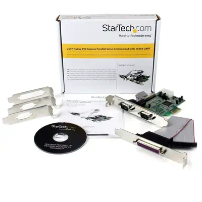 Carte PCI Express avec 2 Ports Série RS232 et 1 Port Parallèle - UART 16550 - StarTech - Carte Réseau - visuel 1