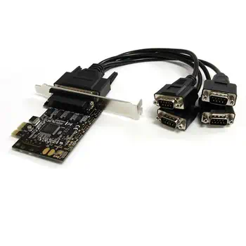 Livraison rapide Carte Série PCI Express RS232 à 4 Ports avec Câble de Connexion - Remplacé par PEX4S953LP