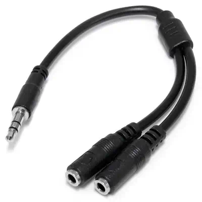 StarTech Câble répartiteur stéréo Slim - Mâle 3,5 mm vers - Câble Audio - visuel 1