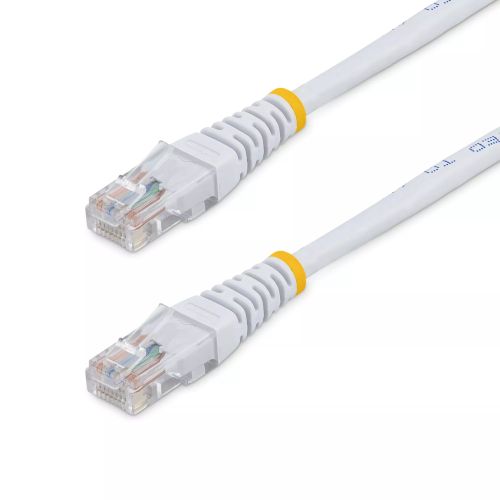 Vente StarTech.com Câble patch UTP Cat5e de 15 m avec RJ45 moulé blanc - Cordon de connexion de 15 m au meilleur prix