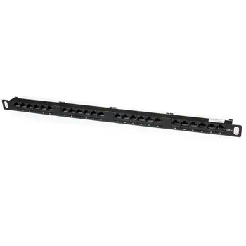 Tableau de connexion Cat5e 0,5U 24 ports - Tableau de connexion RJ45 Ethernet Cat5e 110 à montage en garantie