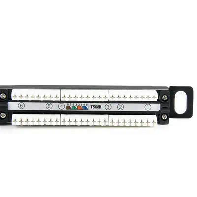 Tableau de connexion Cat5e 0,5U 24 ports - Tableau de connexion RJ45 Ethernet Cat5e 110 à montage en - StarTech - Accessoire Réseau - visuel 2