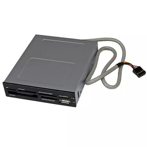 Revendeur officiel StarTech.com Lecteur de cartes mémoire interne de 3,5 pouces avec port USB 2.0 - Multicartes 22-en-1 - Noir
