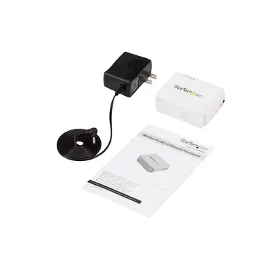 Serveur d'impression USB 2.0 sans fil N avec port Ethernet 10/100 Mb/s - 802.11 b/g/n - StarTech - Accessoires pour imprimante - visuel 6