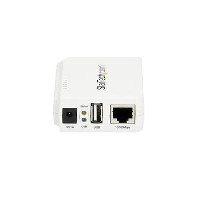 Serveur d'impression USB 2.0 sans fil N avec port Ethernet 10/100 Mb/s - 802.11 b/g/n - StarTech - Accessoires pour imprimante - visuel 2