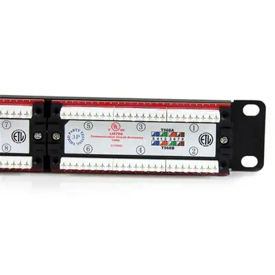 Panneau de brassage à 24 ports Cat6 type 110 montage en rack 1U - StarTech - Accessoire Réseau - visuel 3