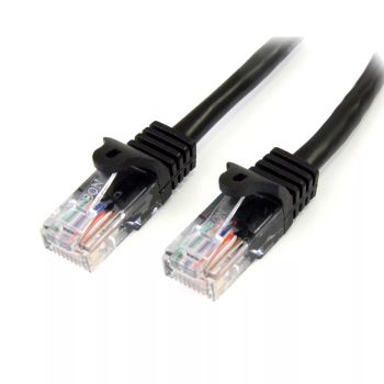 Achat Câble RJ et Fibre optique StarTech.com Câble réseau Cat5e UTP sans crochet de 3m - Cordon Ethernet RJ45 anti-accroc - M/M - Noir