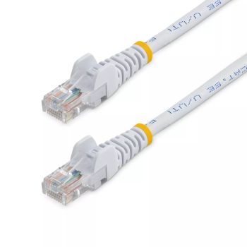 Achat StarTech.com Câble réseau Cat5e UTP sans crochet de 3m - Cordon Ethernet RJ45 anti-accroc - M/M - Blanc au meilleur prix