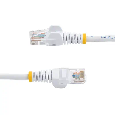 StarTech Câble réseau Cat5e sans crochet de 50 cm - Blanc - Câble RJ et Fibre optique - visuel 3