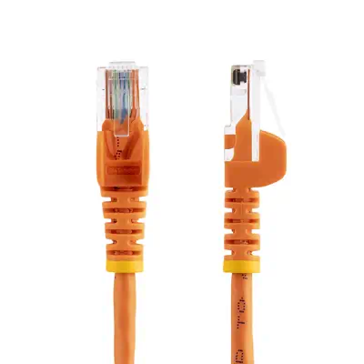 StarTech Câble réseau Cat5e sans crochet de 50 cm - Orange - Câble RJ et Fibre optique - visuel 2