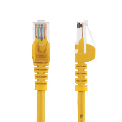 StarTech Câble réseau Cat5e sans crochet de 50 cm - Jaune - Câble RJ et Fibre optique - visuel 2