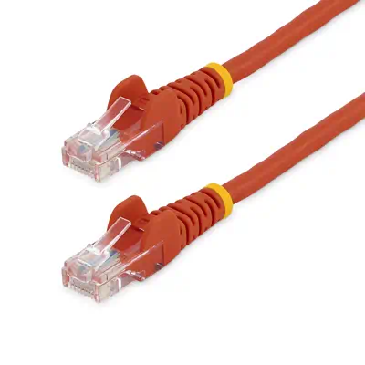 StarTech Câble réseau Cat5e sans crochet de 50 cm - Rouge - Câble RJ et Fibre optique - visuel 1