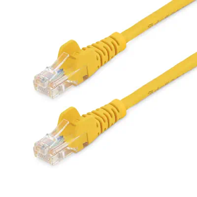 StarTech Câble réseau Cat5e sans crochet de 5 m - Jaune - Câble RJ et Fibre optique - visuel 1