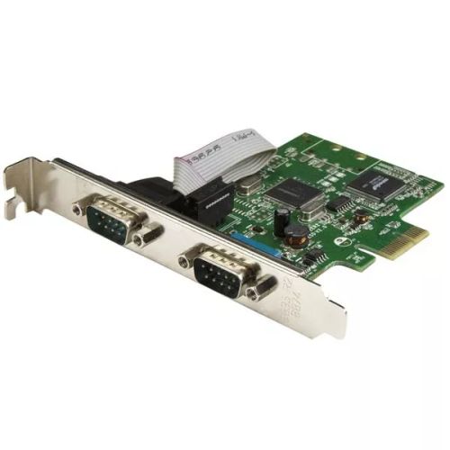Revendeur officiel Carte Réseau StarTech.com Carte PCI Express à 2 ports série DB9 RS232