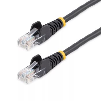 Revendeur officiel StarTech.com Câble réseau Cat5e sans crochet de 7 m - Noir