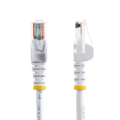 StarTech Câble réseau Cat5e sans crochet de 10 m - Blanc - Câble RJ et Fibre optique - visuel 2