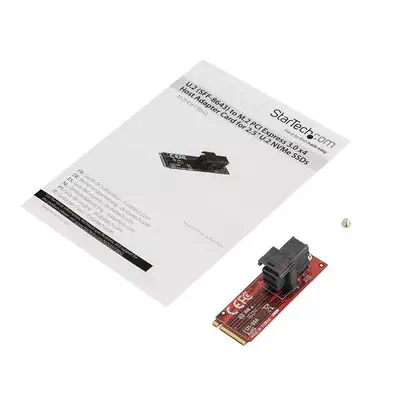 Adaptateur U.2 vers M.2 PCIe pour SSD U.2 NVMe - SFF-8639 - PCI Express 3.0 x4 - StarTech - Carte Réseau - visuel 6