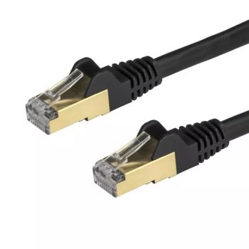 Revendeur officiel StarTech.com Câble réseau Cat6a STP blindé sans crochet de 3 m - Noir