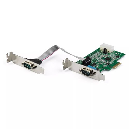 Revendeur officiel StarTech.com Carte série PCI Express à 2 ports RS232 avec UART 16950
