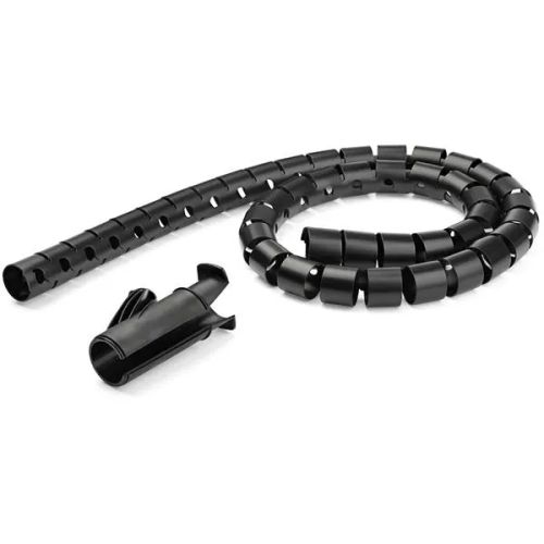 Revendeur officiel Accessoire Câble StarTech.com Gaine spirale range-câble Noir - 1,5 m - Diamètre de 25 mm