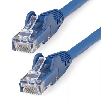 Achat StarTech.com Câble Ethernet CAT6 15m - LSZH (Low Smoke Zero Halogen) - 10 Gigabit 650MHz 100W PoE RJ45 10GbE UTP Cordon de raccordement de réseau sans accroc avec décharge de traction - Bleu, CAT 6, vérifié ETL, 24AWG sur hello RSE