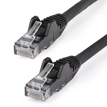 Revendeur officiel StarTech.com Câble Ethernet CAT6 10m - LSZH (Low Smoke Zero Halogen) - Cordon RJ45 UTP Anti-accrochage 10 GbE LAN - Câble Réseau Internet 650MHz 100W PoE - Noir - Snagless - 24AWG