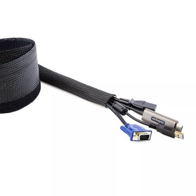 100 Pièces Attache Cable Noir 3mm*15cm Cable Management Bureau
