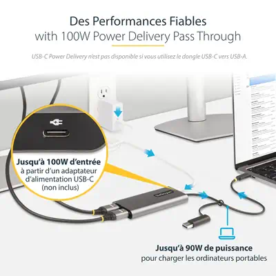 StarTech Adaptateur USB-C vers Double HDMI - USB-C ou A - Câble HDMI - visuel 10