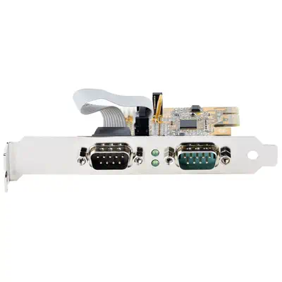 Carte Série PCI Express à 2 ports - Carte d'Extension Série PCIe vers RS232 (DB9) - Adaptateur PCIe  - StarTech - Carte Réseau - visuel 3