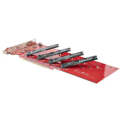 StarTech.com QUAD-M2-PCIE-CARD-B carte et adaptateur d'interfaces Interne M.2 - Carte Réseau - visuel 7