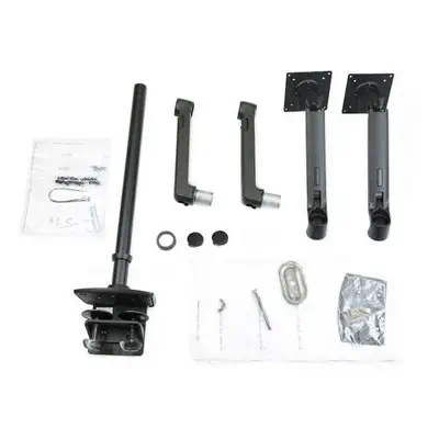 LX Dual Stacking Arm, Tall Pole, Matte Black - Ergotron - Support Fixe & Mobile - visuel 5