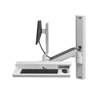 Ergotron 45-618-251 support et équerre de station de travail/PC tout en un 10,7 kg Blanc 68,6 cm (27 - Support Fixe & Mobile - visuel 4