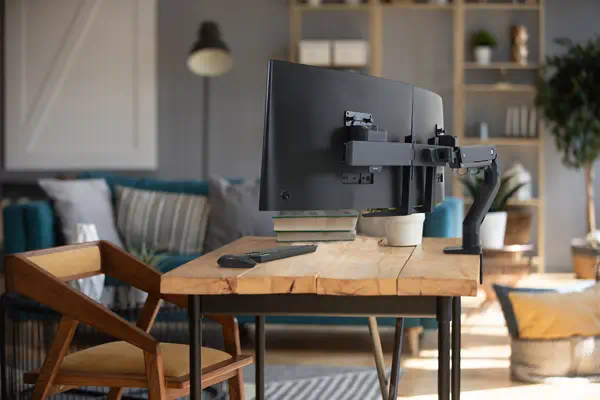 Ergotron HX Series 45-476-224 support d'écran plat pour bureau 81,3 cm (32") Noir - Support Fixe & Mobile - visuel 4