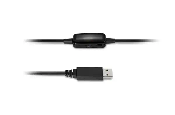 Kensington Micro-Casque Classic USB-A avec réglage du Kensington - visuel 1 - hello RSE - Micro à suppression de bruit et boutons de réglage du volume et de désactivation du micro