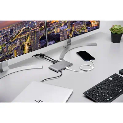 UH1440P Station d’accueil mobile USB-C 5 Gbits/s sans pilote avec double sortie vidéo – DP/HDMI/VGA - Kensington - Station d'accueil pour portable - visuel 8