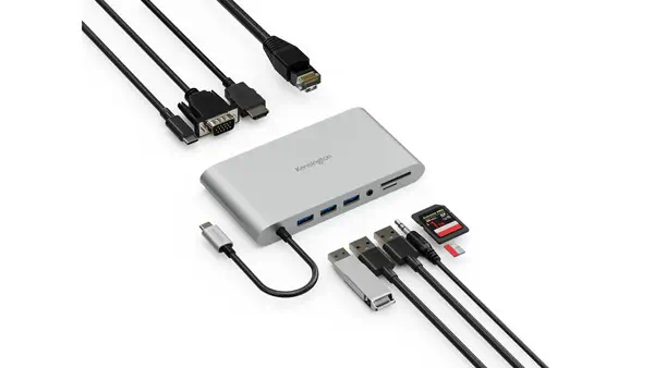 UH1440P Station d’accueil mobile USB-C 5 Gbits/s sans pilote avec double sortie vidéo – DP/HDMI/VGA - Kensington - Station d'accueil pour portable - visuel 10