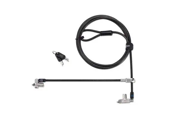 Câble de sécurité N17 2.0 à deux verrous à clé pour encoches Wedge - Kensington - Autre Accessoire pour portable - visuel 1