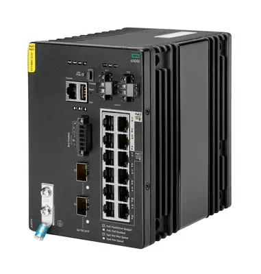 Aruba Networking CX 4100i 12p 1GbE 8p Class4 PoE and 4p Class6 PoE 2p SFP+ DIN Mount Switch - HP - Accessoire Réseau - visuel 2
